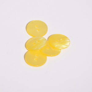 Bouton plastique Jaune 18 mm