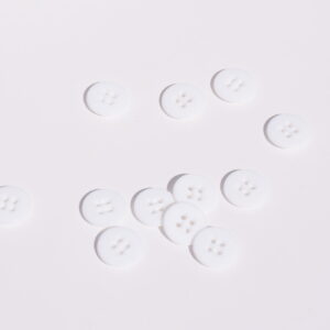Bouton Rond Blanc 15 mm