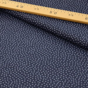Tissu Doublure Petits pois Bleu marine
