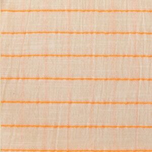 Tissu Coton Sari Fluor Orange
