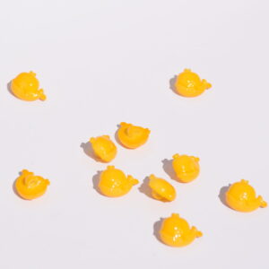 Bouton Baleine jaune 15 mm