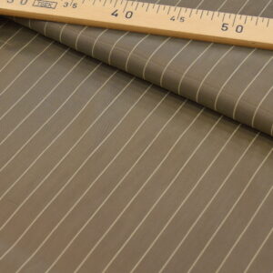 Tissu Doublure Rayures Verticales Tabac