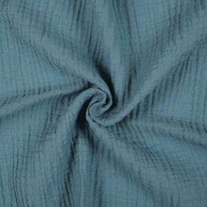 Tissu double gaze uni Vert