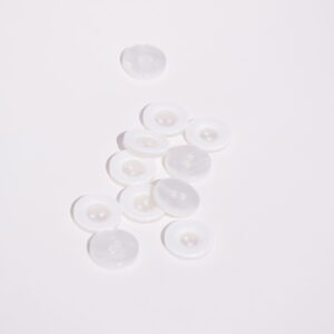 Bouton blanc nacré 15 mm