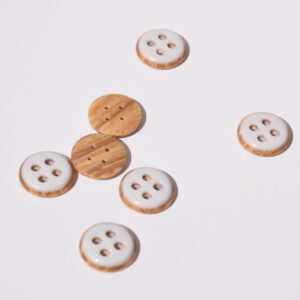 Bouton 15 mm Beige