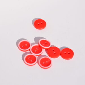 Bouton Plastique Rouge 15 mm