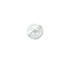 Bouton Plastique Blanc nacré 10 mm