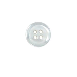 Bouton Plastique Blanc nacré 14 mm