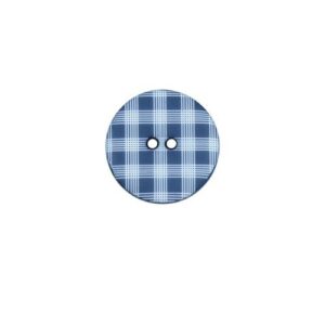 Bouton Plastique motif noir et blanc 15 mm