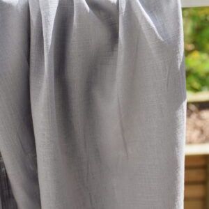 Tissu Lin et Viscose Uni - Gris Clair