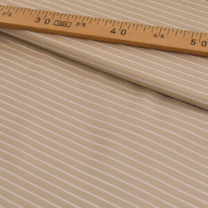 Tissu Doublure Rayures horizontales Beige