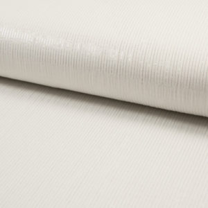 Tissu Double Gaze de coton rayures lurex