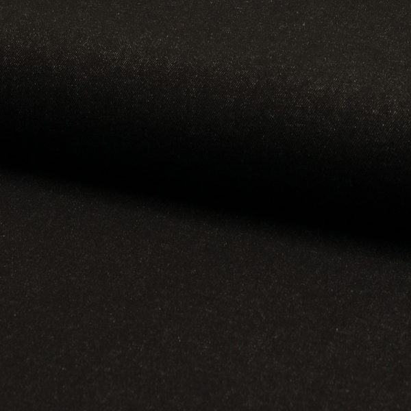 Coupon Tissu Jeans Coton Noir
