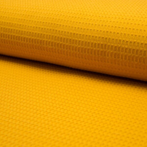 Tissu Nid Abeille Uni Moutarde