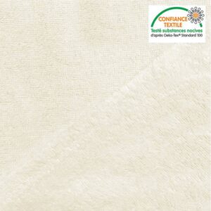 Tissu Micro-Eponge double face Bambou Ecru