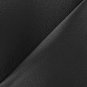 Tissu Simili Cuir Karia Uni Noir