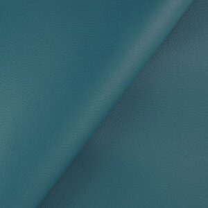 Tissu Simili Cuir Karia Uni Paon
