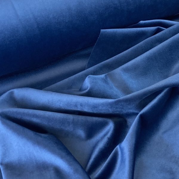 Tissu Velours Bleu