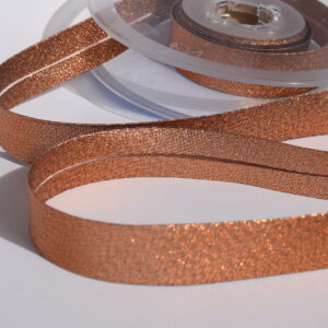 Biais Lurex Cuivre 20mm