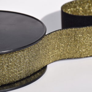 Elastique maille 40mm Or Lurex