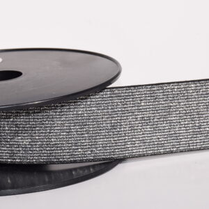 Elastique maille 40mm Argent Lurex