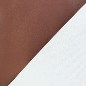 Tissu Simili Cuir Karia Uni marron