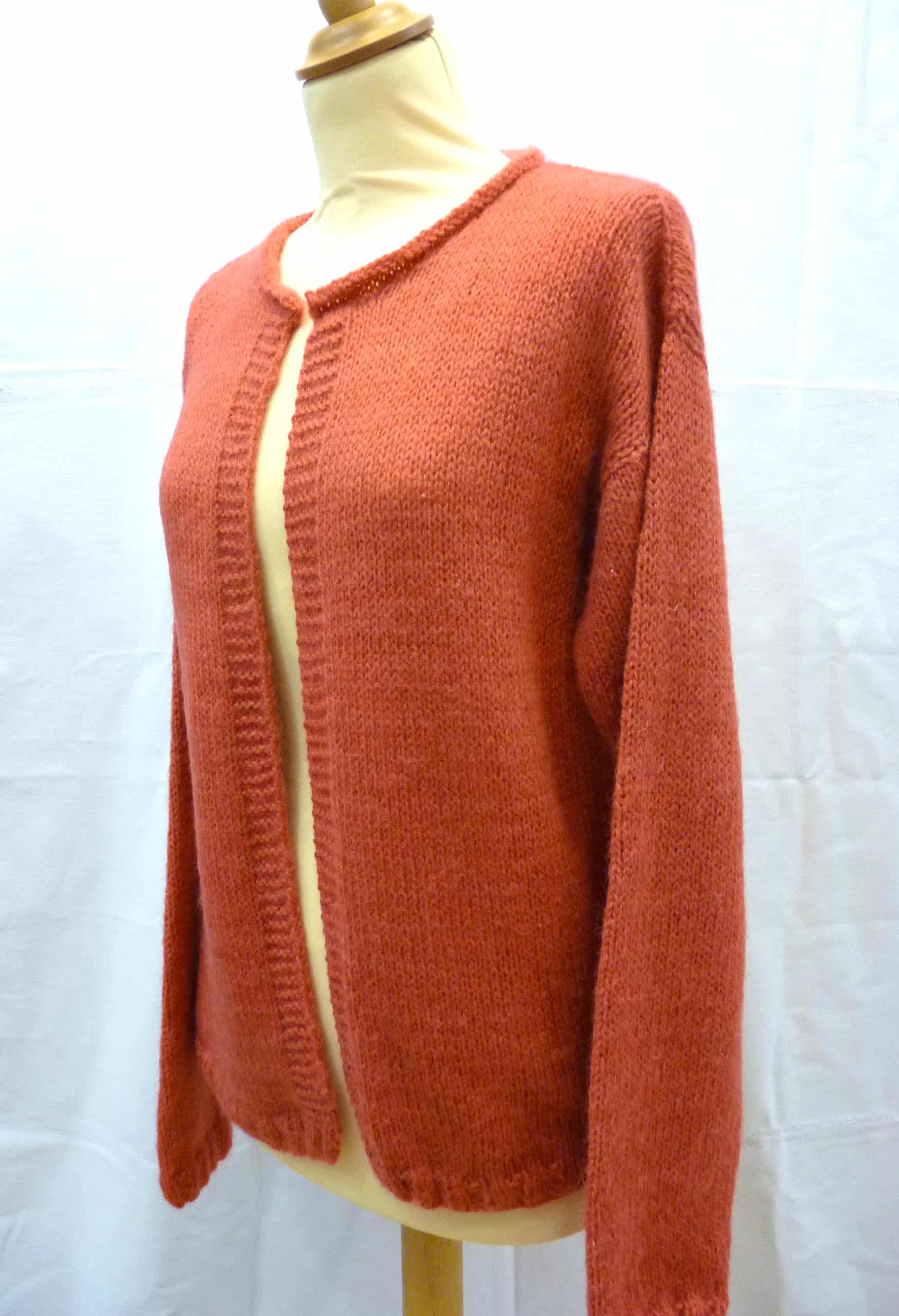 tricoter gilet femme simple