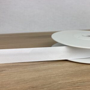 Biais Uni Satin 20 mm - Blanc