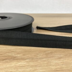 Biais Uni Jersey 20 mm Noir