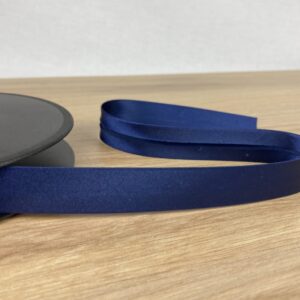 Biais Uni Satin 20 mm Bleu Marine
