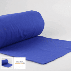 Tissu Bord côte bleu électrique