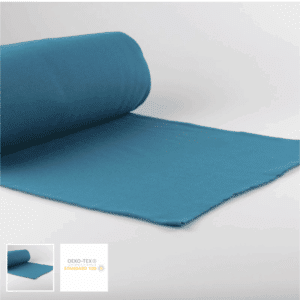 Tissu Bord côte Uni Pétrole