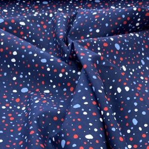 Tissu Popeline de coton Motif tâches