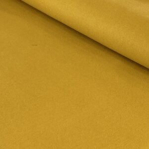 Tissu Drap Manteau Uni Jaune Moutarde