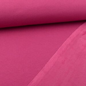Tissu Sweat Uni lourd Rose Fuchsia