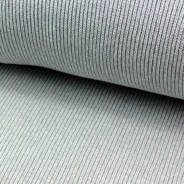 Tissu Maille tricot coton Gris clair