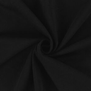 Tissu Sweat Uni lourd noir