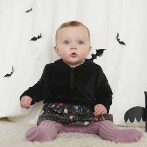 Tissu Katia Fabrics Knit Velvet Cotton black
