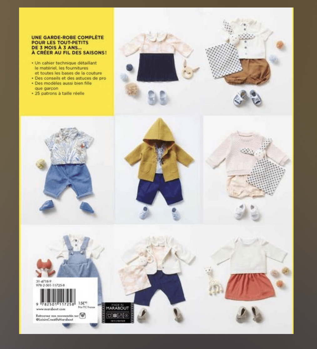 Livre Garde robe idéale de bébé - De 3 mois à 3 ans - Les