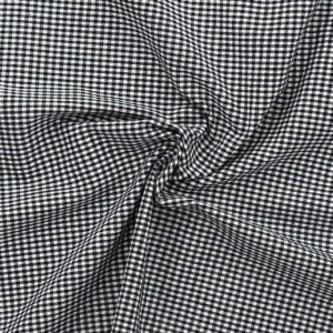 Tissu Vichy petits carreaux noir