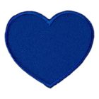 Ecusson thermocollant coeur bleu