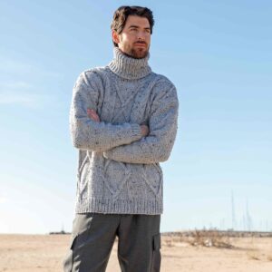 Kit tricot Pull homme Bulky tweed