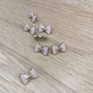 Bouton Bijou Noeud Laqué 15mm