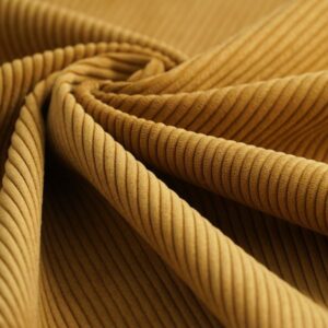 Tissu velours Huggy ocre