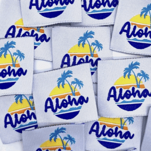 Etiquette à coudre Aloha