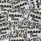 Etiquette à coudre Graou Team lurex