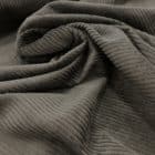 Tissu velours coton Noir
