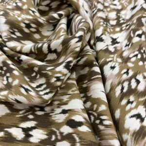 Tissu Viscose kaki