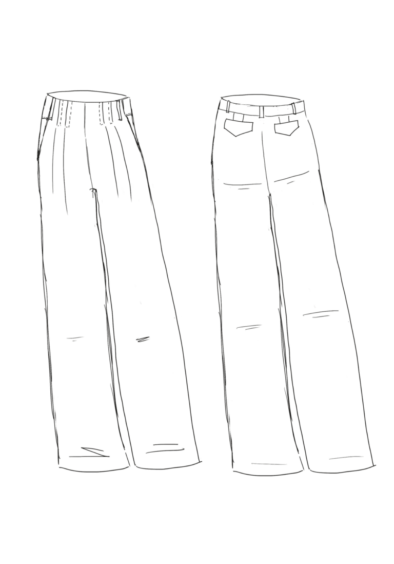 Pantalon En Cuir Fauve – Coupe Ville Taille 38 – Occasion Très Bon état