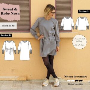 Patron Couture Sweat et robe Nova Super Bison